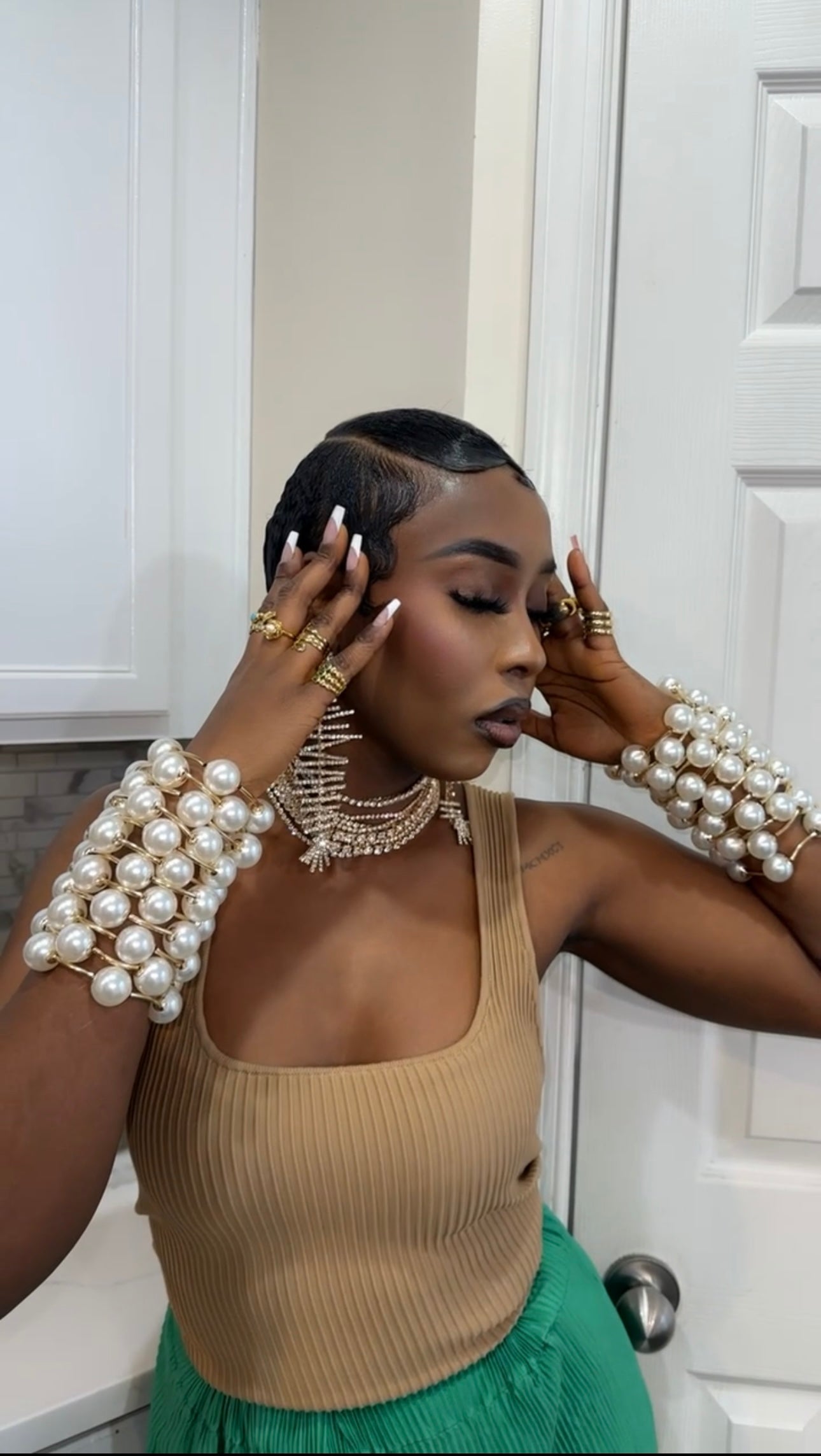 Pearl stackable bracelets