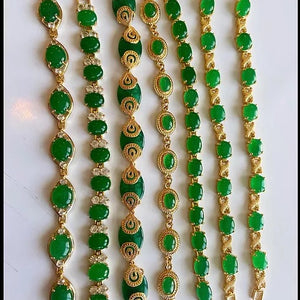 Jade dainty bracelets