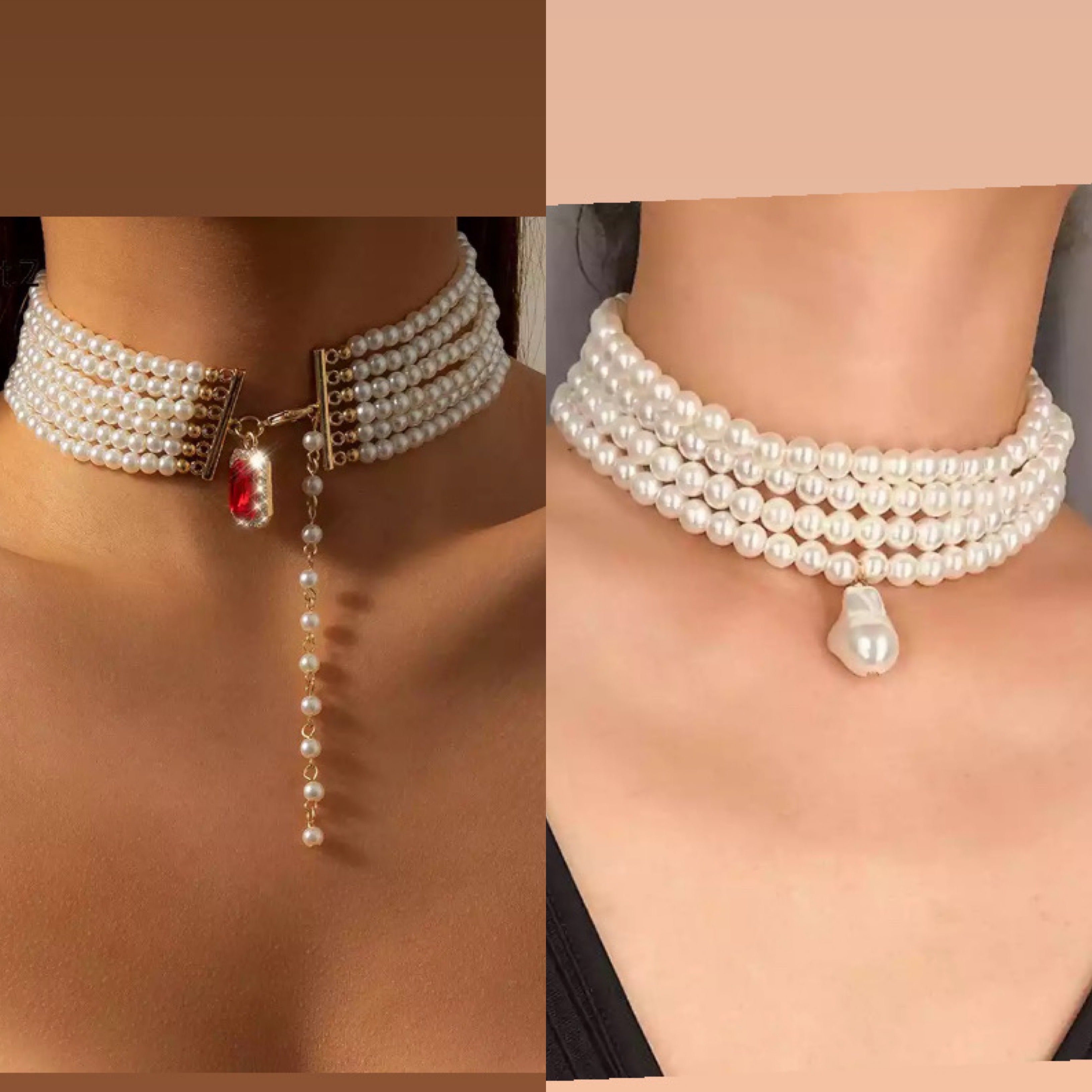 Unique pearl necklaces