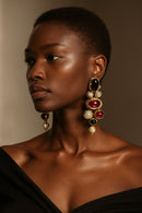 Vintage big chunky earrings