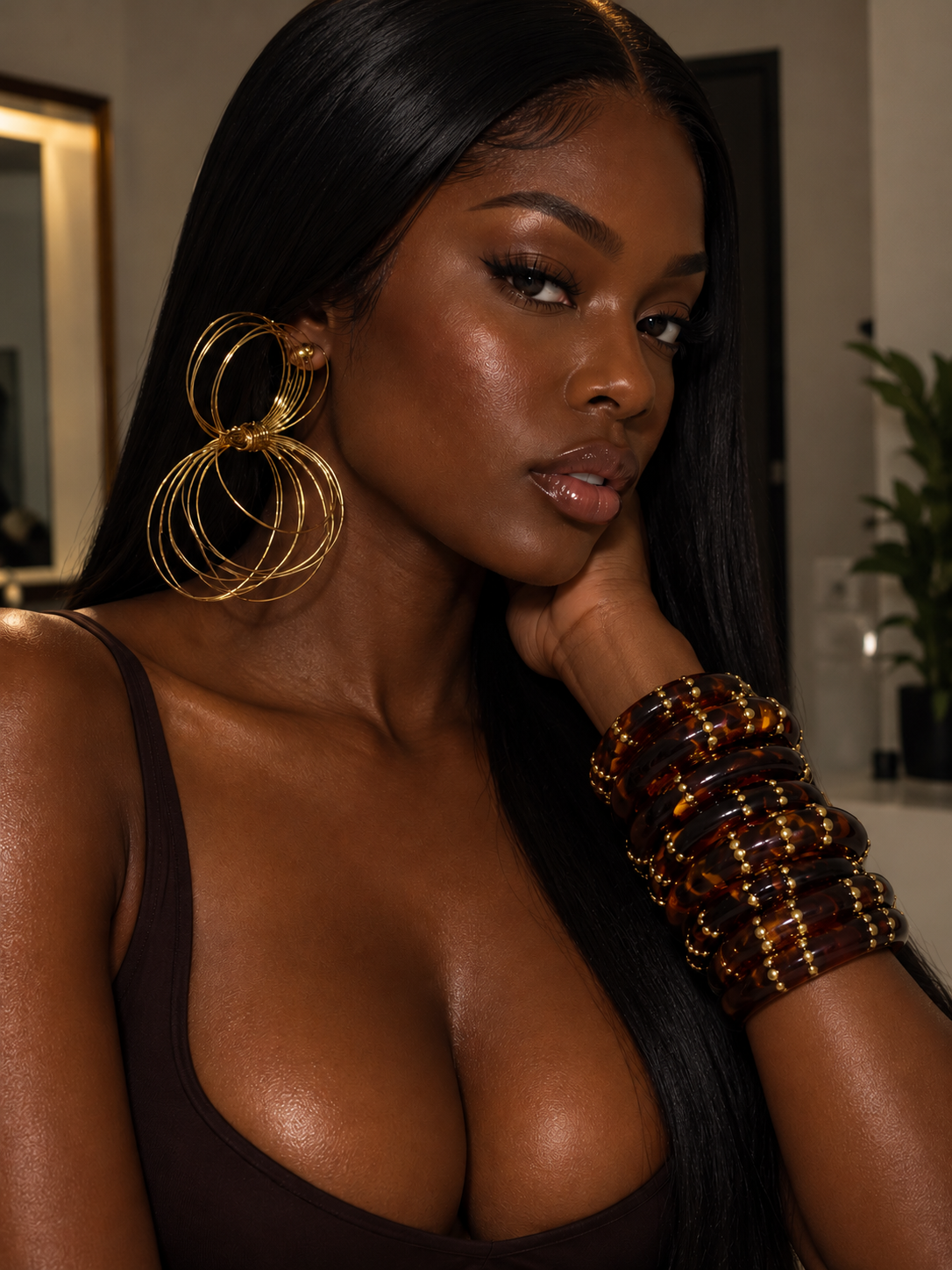 Golden Orbit Earrings