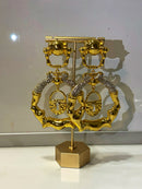 Oversized fashion earrings