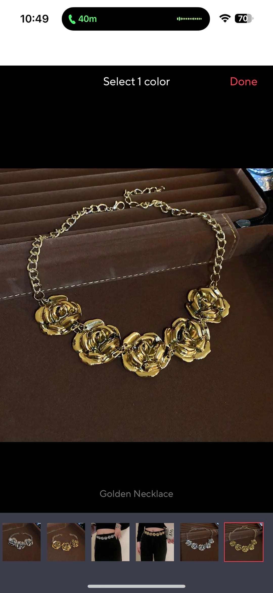 Floral choker