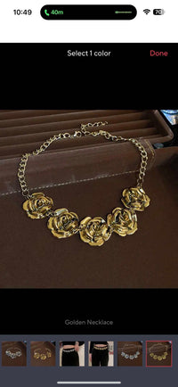 Floral choker