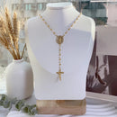 Gold pearl rosary