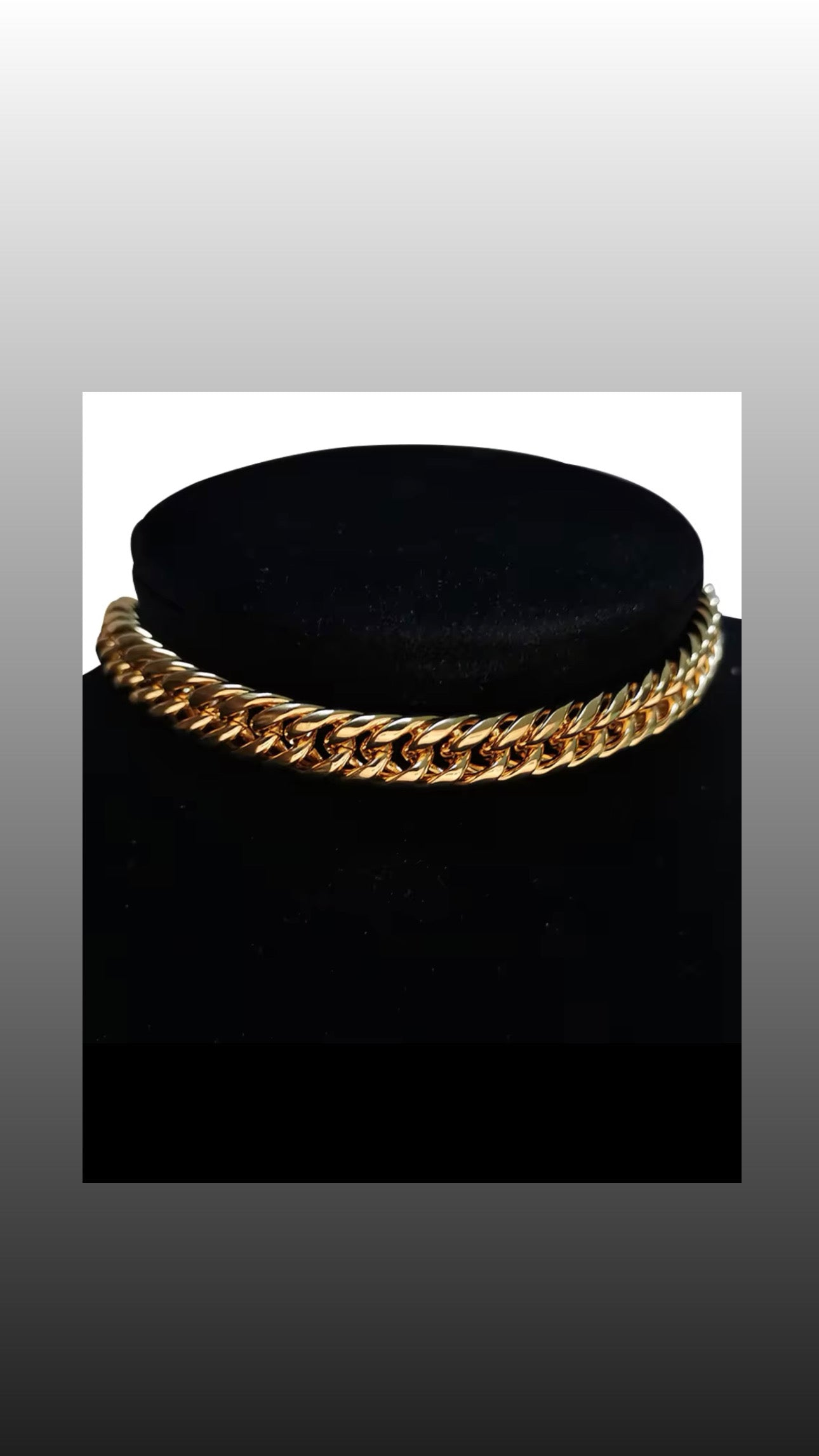 Gold choker chain