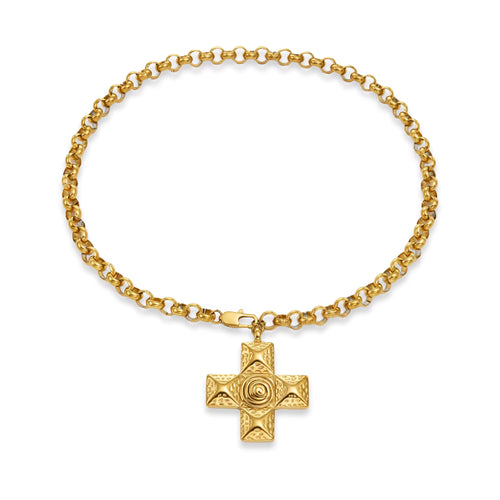 Antique cross necklace