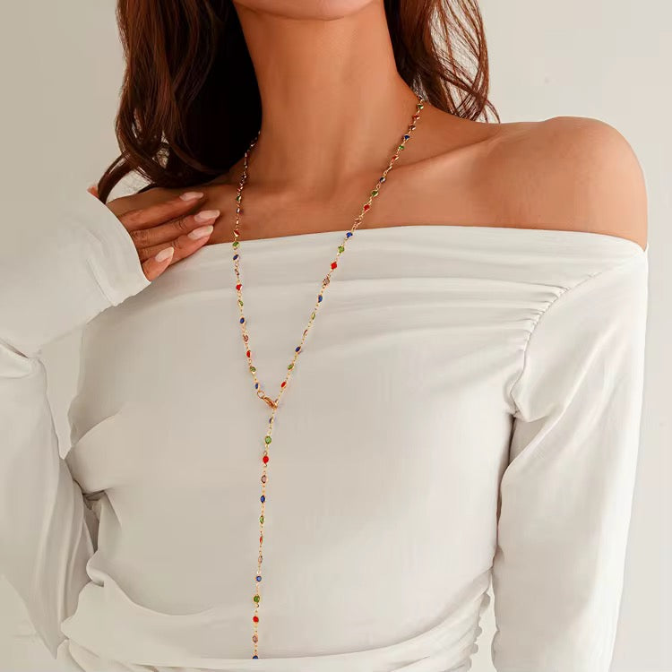 Long fashion necklace