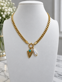 Turquoise Pearl Necklace