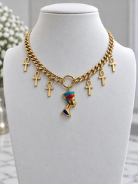 Nefertiti Ankh Necklace