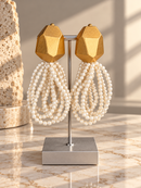 Golden Pearl Luxe Earrings