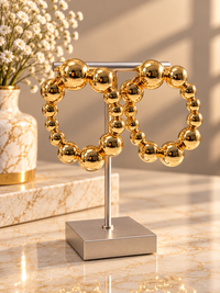 Bubbles oversized earrings