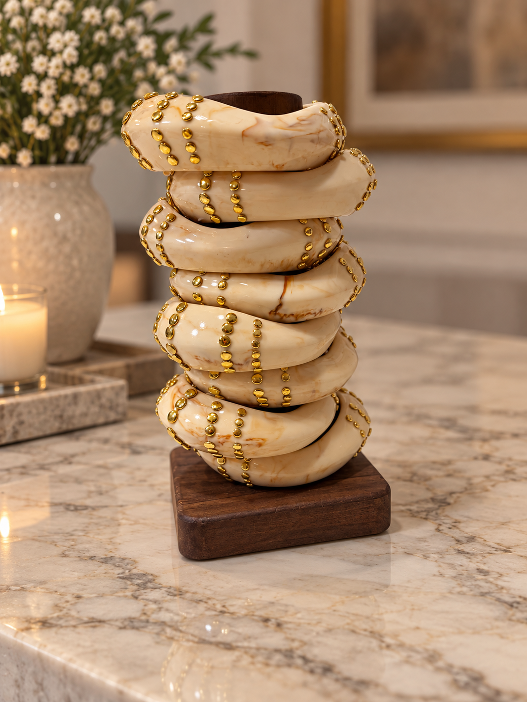 Empress Marble Bangles