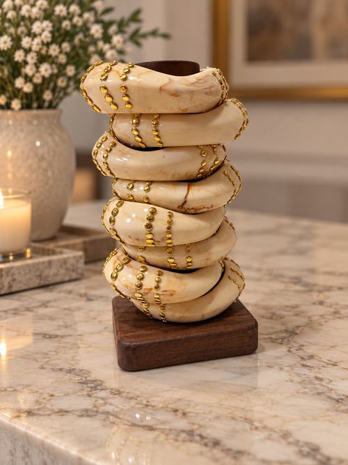 Empress Marble Bangles