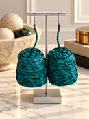 Teal Woven Elegance
