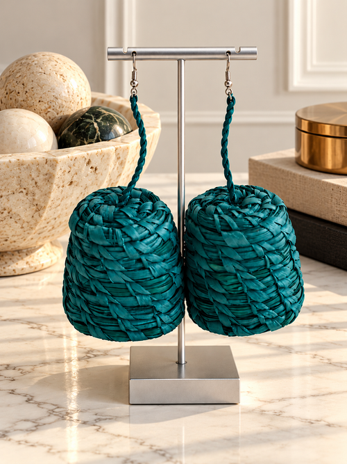 Teal Woven Elegance