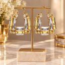Crystal Luxe Hoops
