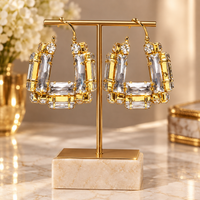 Crystal Luxe Hoops