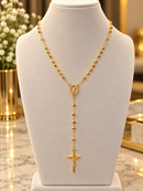 Grace Gold Rosary Necklace