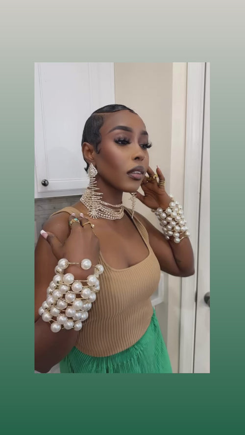 Multi rhinestones choker