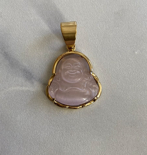 Baby pink jade necklace