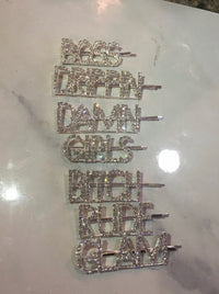 Bling hair pins
