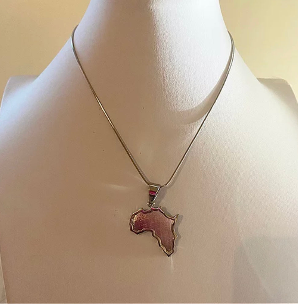 Silver African necklace