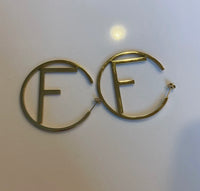 Initial earrings