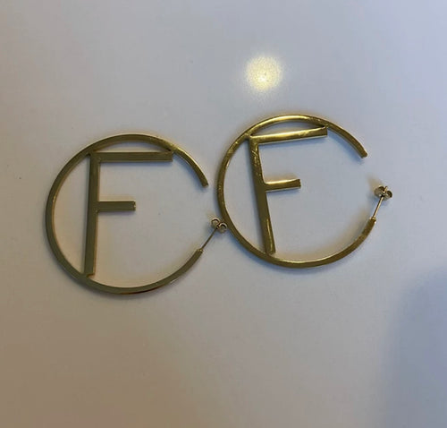 Initial earrings