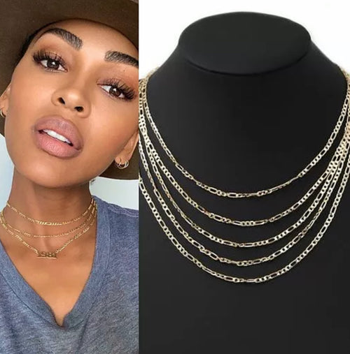 Layered Figaro chain