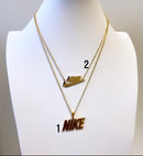 Dainty just do it necklace