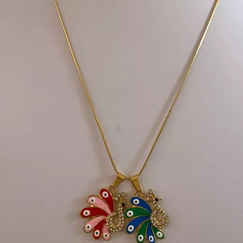 Mini peacock necklace