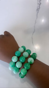 Big stone jade bracelet