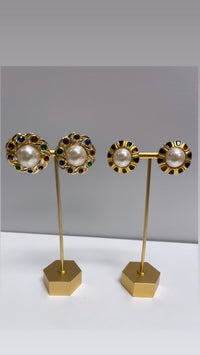 Trendy clip on earrings