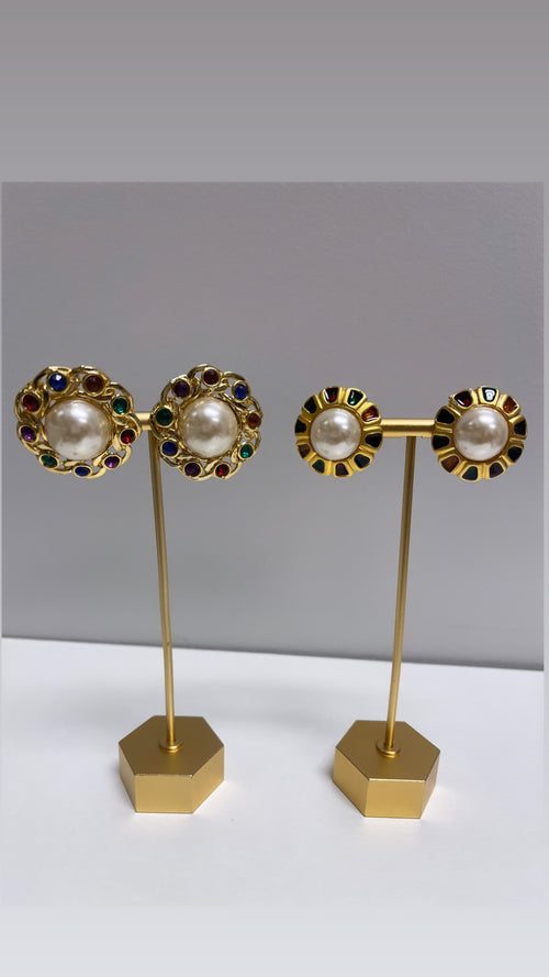 Trendy clip on earrings