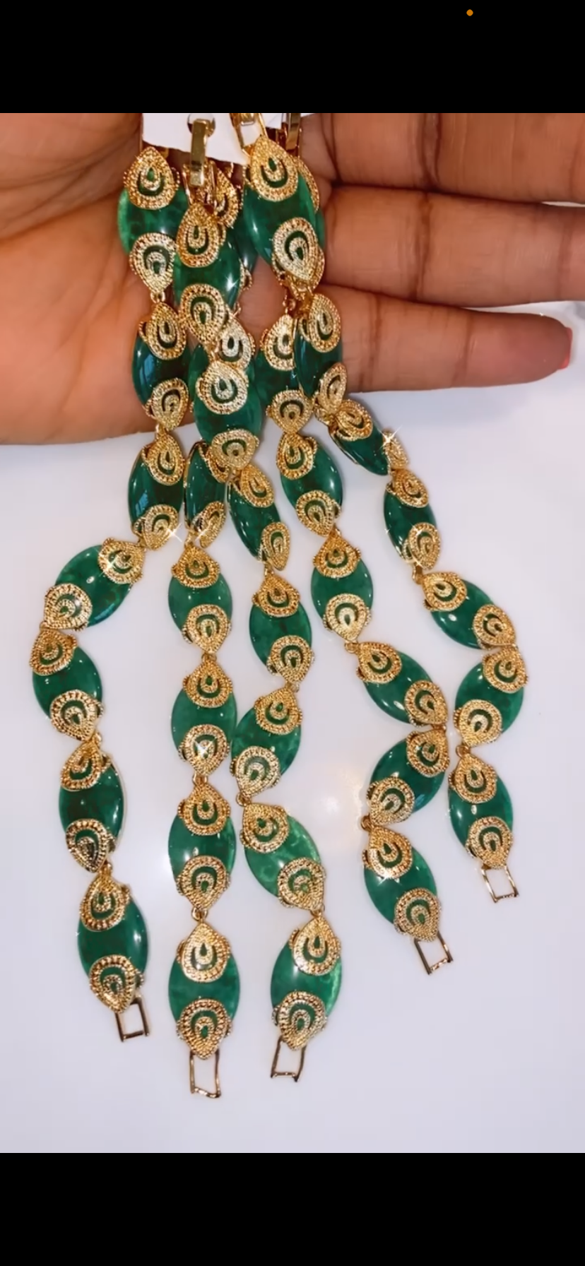 Dainty jade bracelets