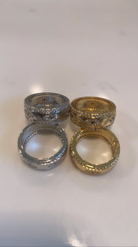 Rhinestones eye ring
