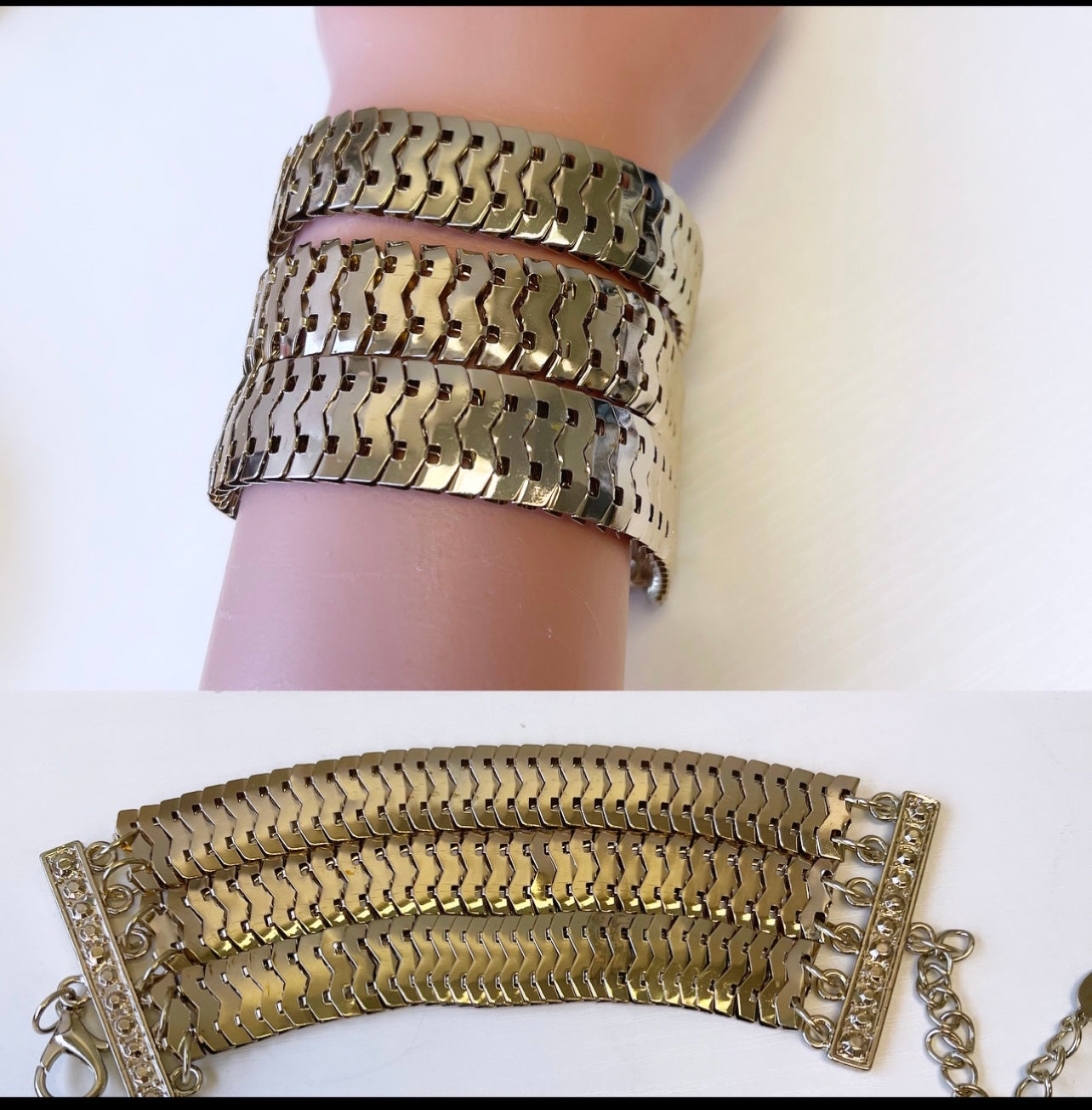 Three layer bracelet