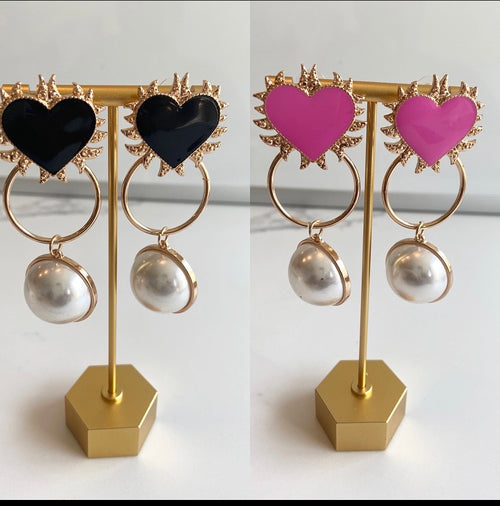Lover pearl earrings