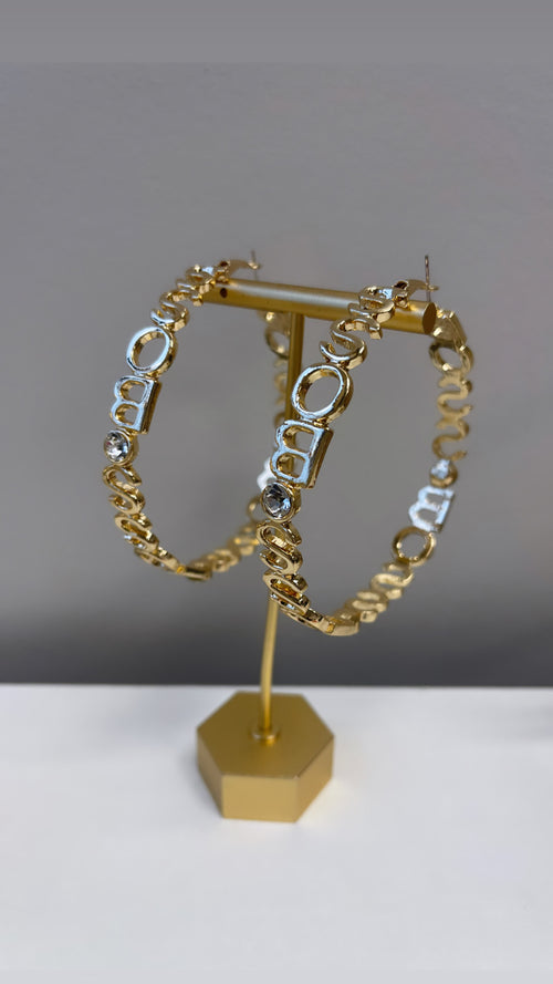 Oversized BOSS hoop