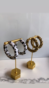 Chunky hoop earrings