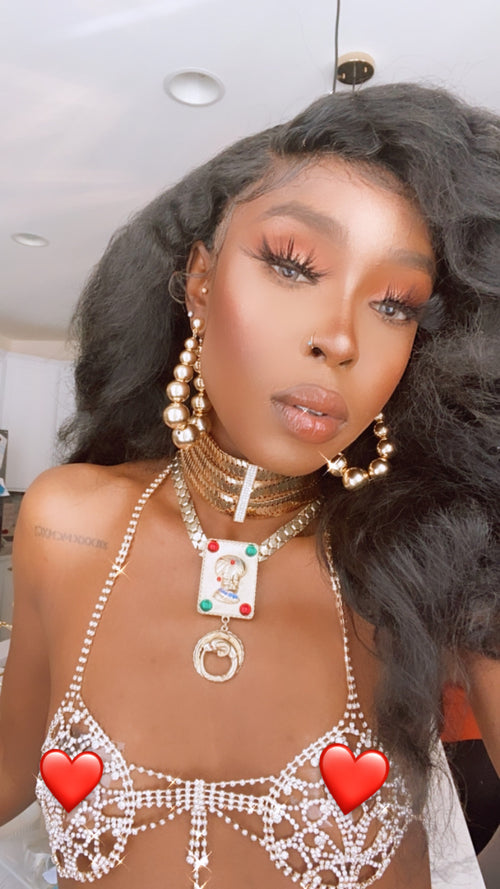Rhinestones bralet