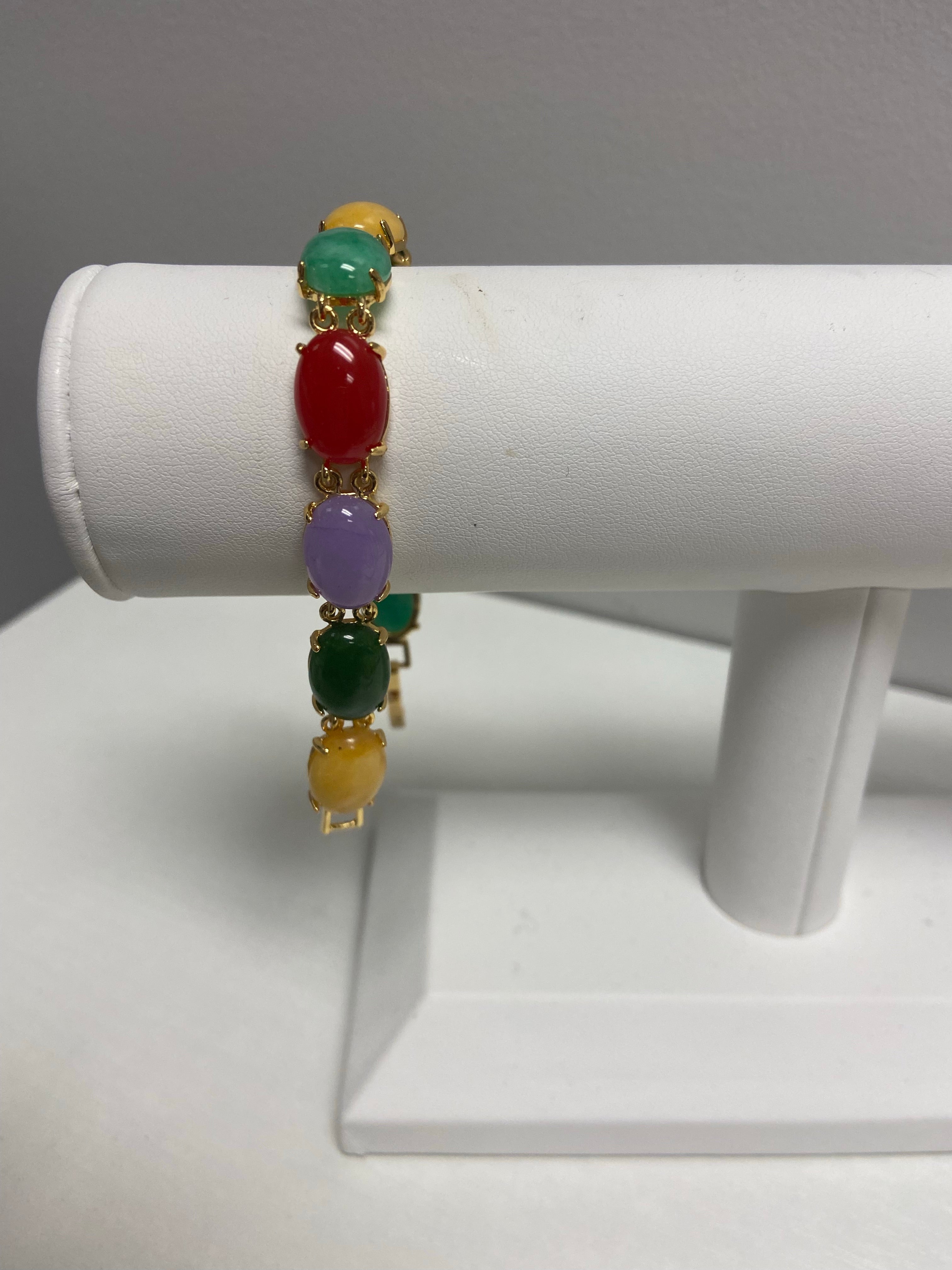 Multi jade bracelet