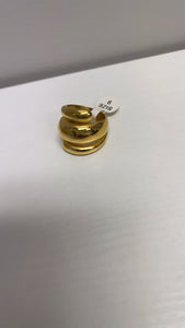 Gold swirl chunky ring