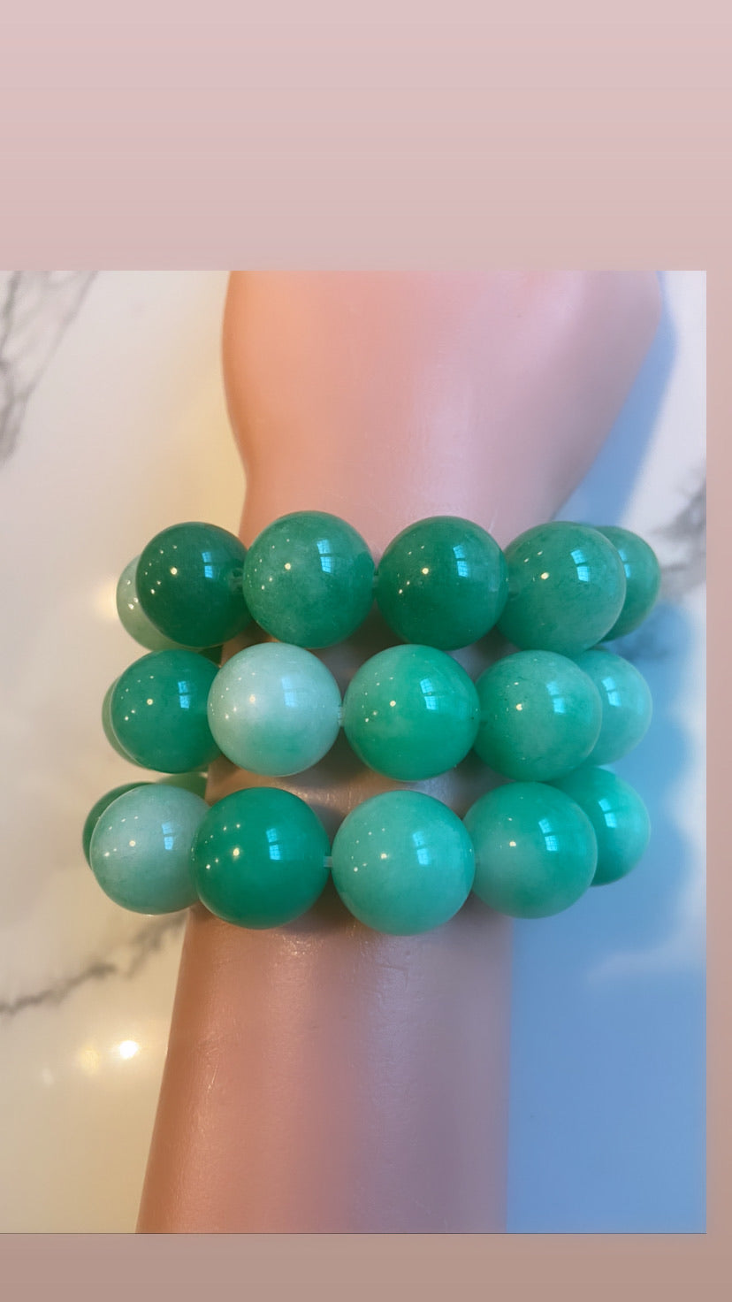 Chunky jade purity beads
