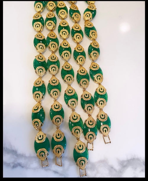 Dainty jade bracelets