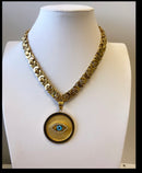 Trendy eye necklace